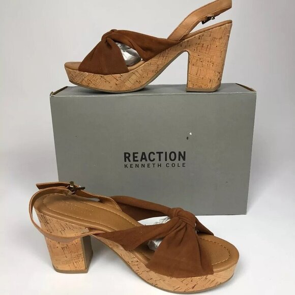 Kenneth Cole Reaction Tole Booth Ankle-Strap Sandals Tan 8.5M - Picture 3 of 7